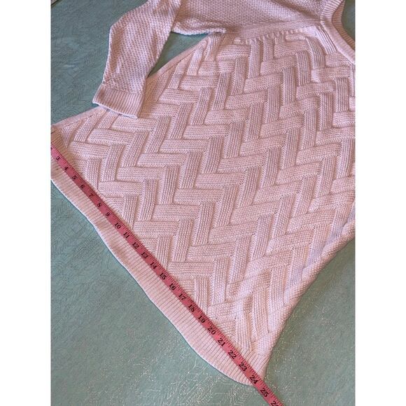 Sonoma Womens cream Lattice Knit Soft Long Sleeve Warm Winter Sweater XL - Picture 4 of 12